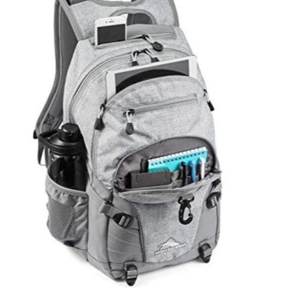 NWT High Sierra Backpack Waterproof Diaper Bag Hike Laptop Pink White Gray Baby - Picture 10 of 12